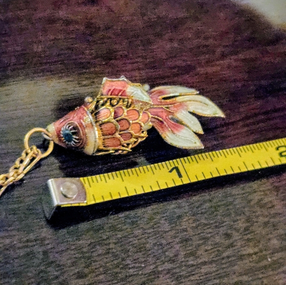 Articulated Koi Fish Pendant Necklace - Picture 9 of 10